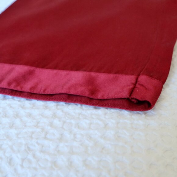 LILYSILK 100% Mulberry Silk Red Pajamas Long Sleeves Pants Set - Picture 12 of 16
